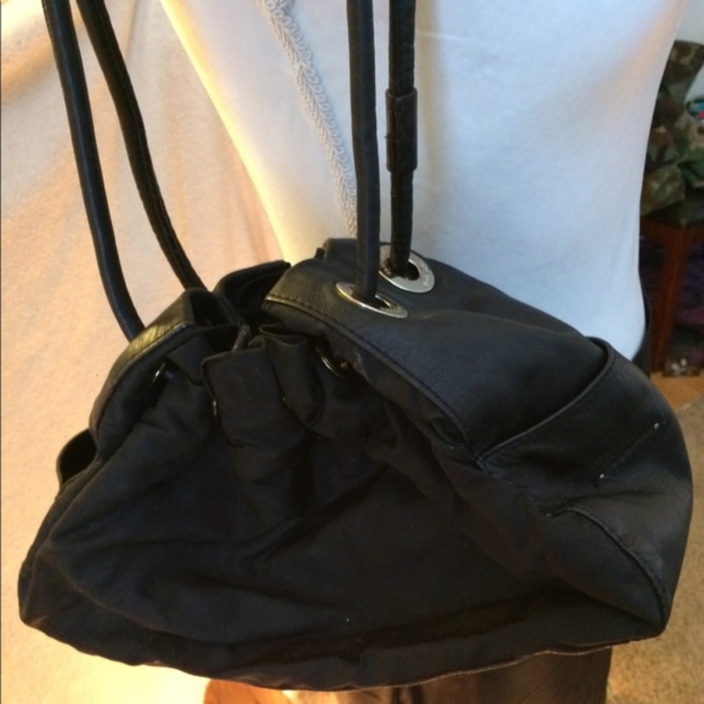Kate Spade Black Drawstring Shoulder Bag
